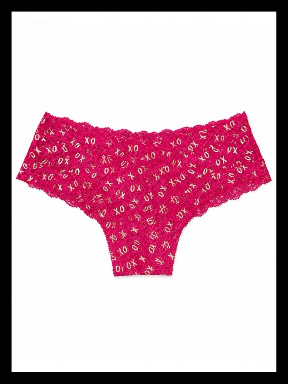 💕 𝒱𝒾𝒸𝓉𝑜𝓇𝒾𝒶'𝓈 𝒮𝑒𝒸𝓇𝑒𝓉 “XOXO” Floral Lace Cheeky Panties✨NWT✨💕